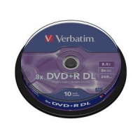 VERBATIM DVD+R(10-pack) Double layer/8x/8.5GB/spindle