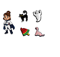 Garett Charms Lumi Set 3 - sada ozdobných pinů do řemínku hodinek