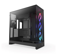 NZXT skříň H9 Flow RGB dvoukomorová ATX / 1x140 RGB mm / 1x 120mm RGB fan / prosklená / černá
