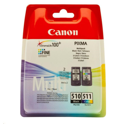 Canon CARTRIDGE PG-510/CL-511 PVP pro PIXMA iP2700, MP230, 240, 250, 260, MP49x, MX320, 330 (220 str.)