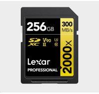 Lexar SDXC Pro 2000X UHS-II U3 R300/W260 (V90) 256GB