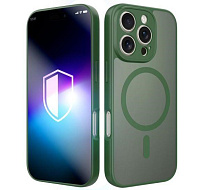 3mk ochranný kryt Misty MagCase Green pro Apple iPhone 16 Pro