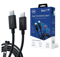 3mk datový kabel - Hyper ThunderBolt Cable 240W, černá