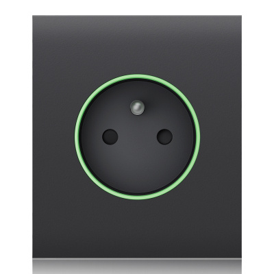 Ajax  CenterCover (smart) - Středový kryt zásuvky, horizontální, grafitová
