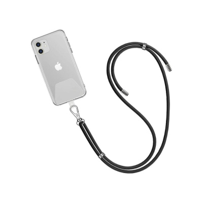 WG - Crossbody lace strap / transparent / black