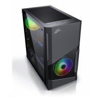 EVOLVEO M5, case mATX, průhledná bočnice, černá