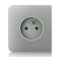 Ajax SideCover (smart) - Boční kryt zásuvky, horizontální, mlhová