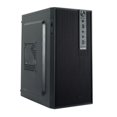 1stCOOL skříň STEP 6, micro tower, AU, USB 3.0, USB-C, CR, bez zdroje, černá