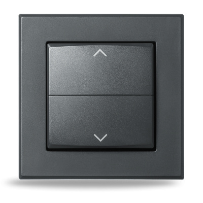 Homematic IP  Kryt kolébkového vypínače - se symboly, antracit - HmIP-BRA-A