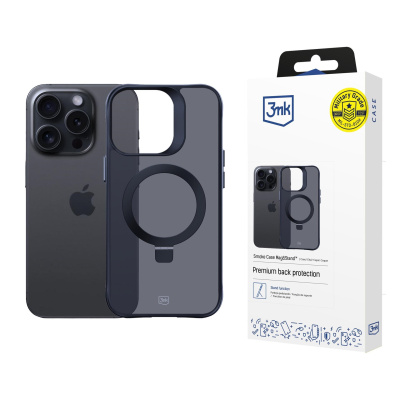 3mk ochranný kryt Smoke Case Mag&Stand pro Apple iPhone 15 Pro
