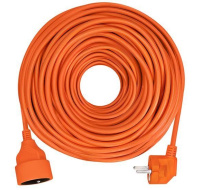 Solight predlžovací kábel - spojka, 1 zásuvka, oranžová, 25m