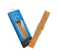 RhinoTech univerzální řemínek Genuine Suede Leather Quick Release 22mm hnědý