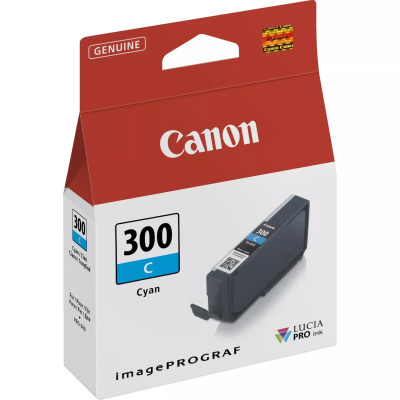 Canon CARTRIDGE PFI-300 C azurová pro imagePROGRAF PRO-300 BAZAR/POŠKOZENÝ OBAL