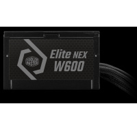 Cooler Master zdroj Elite NEX 600W 230V, 120mm, 80+ White, Mesh (opletené kabely)