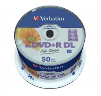 VERBATIM DVD+R Double Layer 8.5GB 8X 50 Pack Spindle