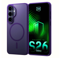 3mk ochranný kryt Smoke MagCase Purple pro Samsung Galaxy S26+