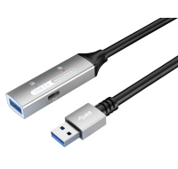 PREMIUMCORD USB 3.2. repeater a prodlužovací kabel Male-Female, 5Gbps Aluminium 15m