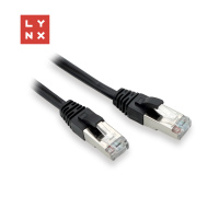 LYNX FTP patch kabel Cat5e PVC, CCA, 7m, černý