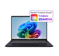 ASUS NTB Vivobook 14 (X1407QA-LY052W), Snapdragon X X1 26 100, 14" 1920 x 1200, 16GB, 1TB SSD, Adreno, W11 Home, Blue