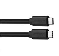 Datový a nabíjecí kabel USB Type-C - USB Type-C, 100cm, černá