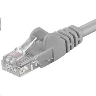 PREMIUMCORD Patch kabel UTP RJ45-RJ45 CAT5e 15m šedá
