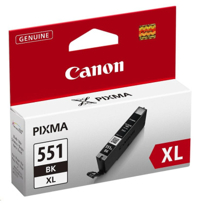 BAZAR - Canon CARTRIDGE CLI-551BK XL černá pro Pixma iP, Pixma iX, Pixma MG a Pixma MX 6850, 725x, 925, 8750 (1130 str.)