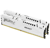 KINGSTON DIMM DDR5 32GB (Kit of 2) 6000MT/s CL30 ECC FURY Beast EXPO Bílá