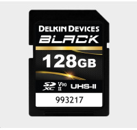 Delkin SDXC BLACK Rugged UHS-II R300/W250 (V90) 128GB (new)