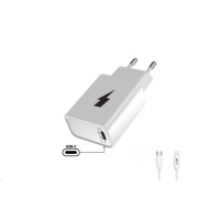 WG - Síťová nabíječka 1x USB-C, PD 20W + kabel Type-C na Lightning MFI, white