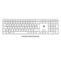 HP 720 Rechargeable wireless keyboard mouse - set dobíjecí bezdrátové myši a klávesnice