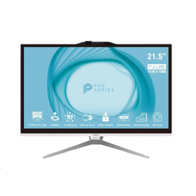MSI PC AiO PRO AP222T,i3-13100,21.5" FHD,8GB,512GB SSD,UHD 730,No OS,White