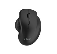 C-TECH Myš WLM-14BK Dual mode, bezdrátová, BT5.0 + 2,4GHz, 1600DPI, 6 tlačítek, USB nano receiver, černá