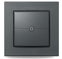 Homematic IP  Nástěnný dálkový ovladač - 2 tlačítka, antracit - HmIP-WRC2-A