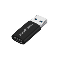 RhinoTech USB-C F na USB-A 3.0 M redukce, OTG. černá