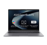 ASUS NTB ExpertBook P3 (P3405CVA-LY0012X), i7-13620H, 14" 1920 x 1200, 32GB, 1TB SSD, UHD, W11 Pro, Gray