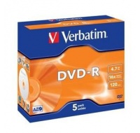 VERBATIM DVD-R (5-pack)Jewel/16x/4.7GB