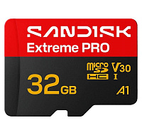 SanDisk micro SDHC Extreme PRO 32GB UHS-I U3 (100R/90W) + adaptér