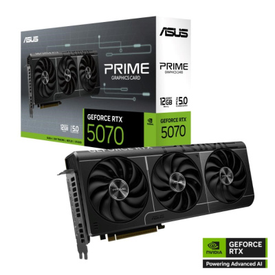 ASUS VGA NVIDIA GeForce RTX 5070 PRIME 12GB, 12GB GDDR7, 3xDP, 1xHDMI