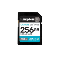 Kingston SDXC karta 256GB Canvas Go! Plus, R:200/W:160MB/s, Class 10, UHS-I, U3, V30