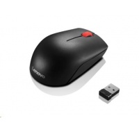 LENOVO myš bezdrátová Essential Compact Wireless Mouse - 1000 DPI, Optical, USB, 3 tlačítka, černá