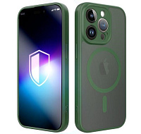 3mk ochranný kryt Misty MagCase Green pro Apple iPhone 15 Pro