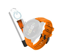 RhinoTech řemínek pro Garmin QuickFit sportovní silikonový 26mm oranžový