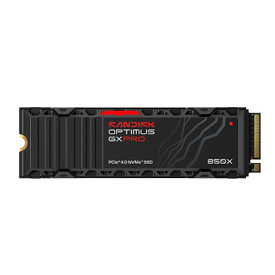 SANDISK SSD OPTIMUS GX PRO 850X NVMe 4TB PCIe, Gen4, (R:7300, W:6600MB/s), chladič