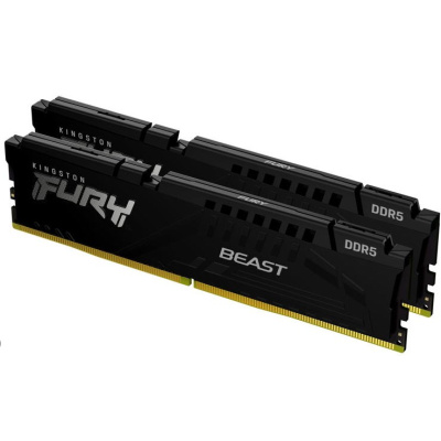 KINGSTON DIMM DDR5 128GB (Kit of 2) 5600MT/s CL40 FURY Beast Černá