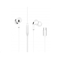 WG - Sluchátka s konektorem Type-C, Eclipse Duo, drátové, white