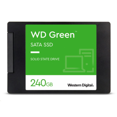 WD GREEN SSD 3D NAND WDS250G5G0A00CPT0C 250GB Powered by SanDisk, SATA/600, (R:500, W:400MB/s), 2.5"