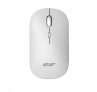 ACER bezdrátová myš Wireless Mouse AMR130,dual mode 2.4GHz + BT 5.2,4 tlačítka,1600dpi,125Hz,30 IPS,Bílá
