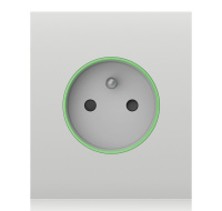 Ajax CenterCover (smart) - Středový kryt zásuvky, horizontální, bílá