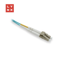 LYNX duplexní patch kabel MM, OM3, LC/LC, 50/125µm, 15m