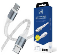 3mk kabel Hyper Cable N-SERIES C to C 1m 20V/5A 100W White / Black